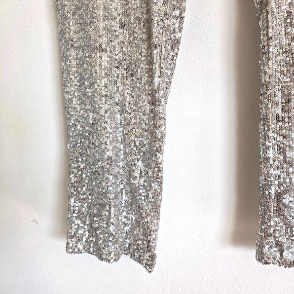 Cable & Gague Sequin Gold Pant Trousers Party Outfit Concert Date night - Picture 8 of 10